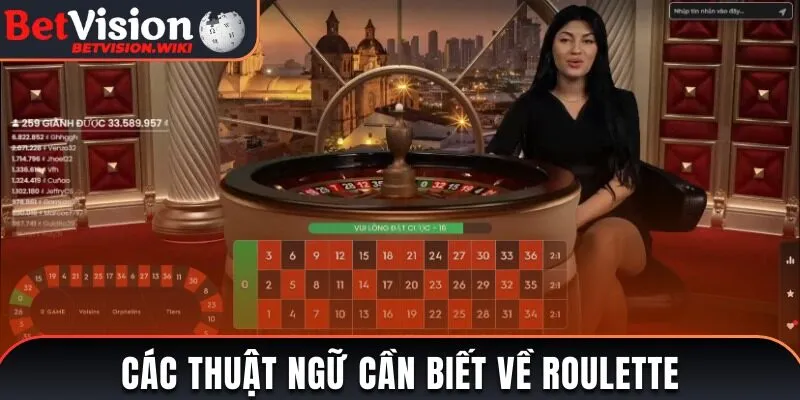 Các thuật ngữ cần nhớ trong Roulette