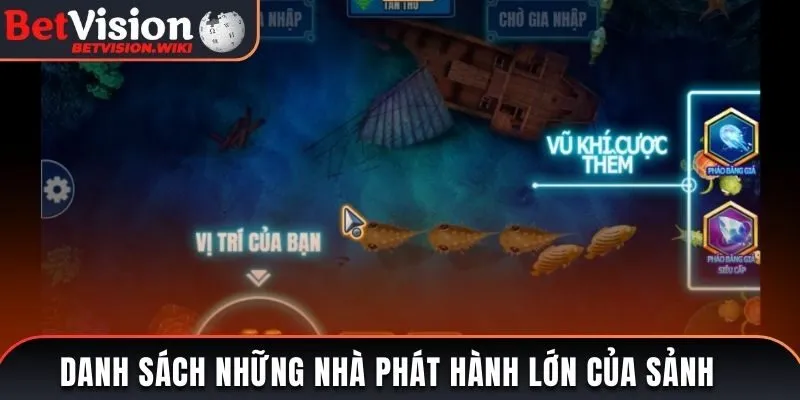 Danh sách những nhà phát hành lớn của sảnh