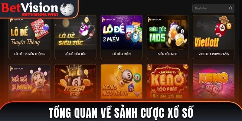 Khám phá tổng quan về sảnh cược Xổ Số trực tuyến