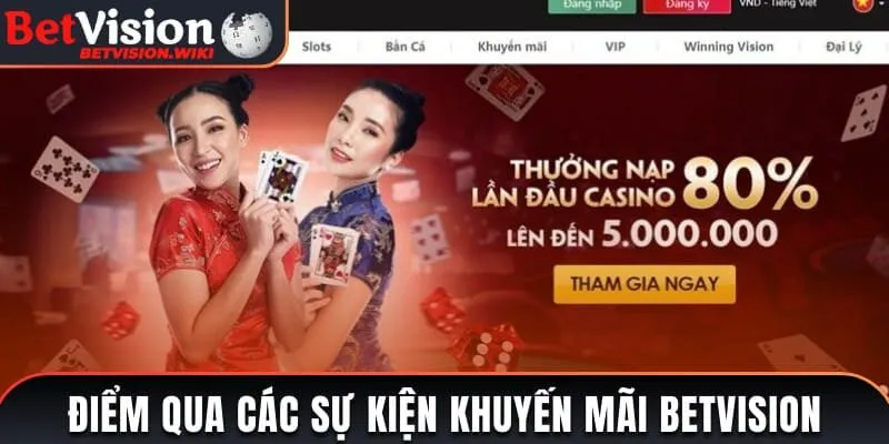 khuyến mãi Betvision