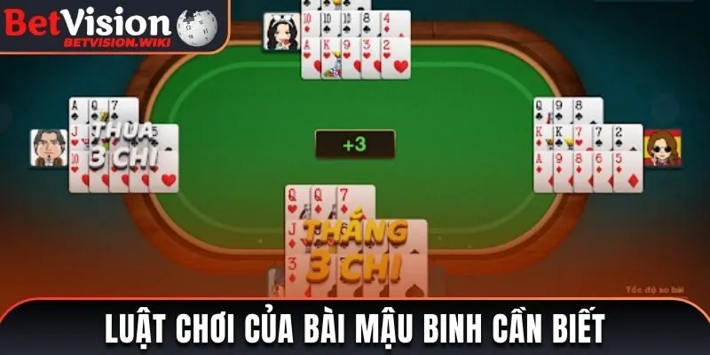 Luật chơi của bài Mậu Binh cần biết