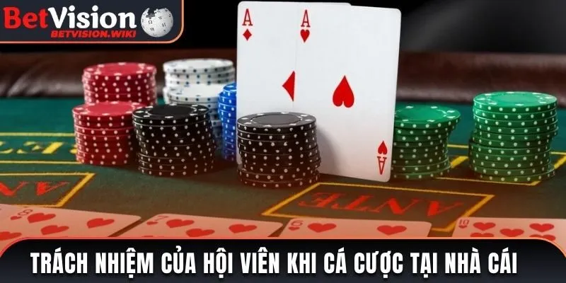 Trách nhiệm của hội viên khi cá cược tại nhà cái